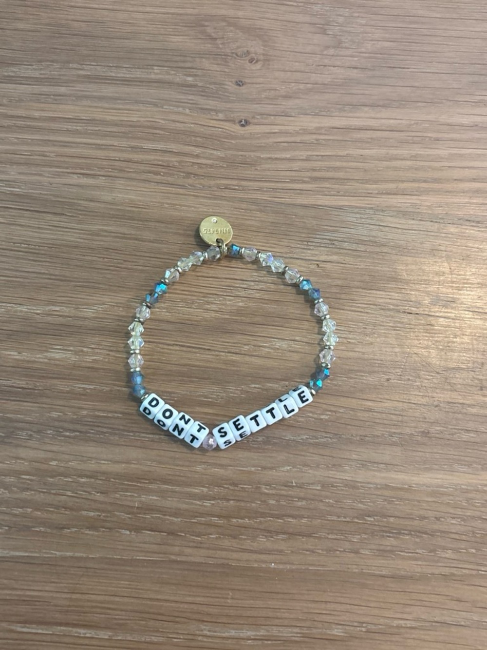 Little Words Project Beaded Don’t settle bracelet - Picture 1 of 2